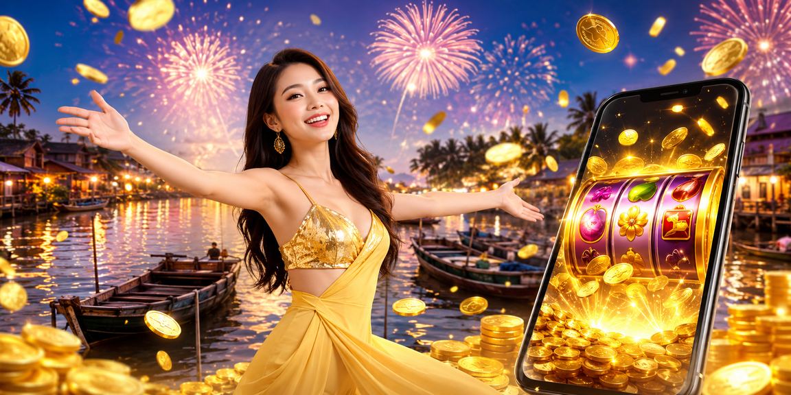 Khung cảnh lễ hội slot Mekong tại casino trực tuyến
