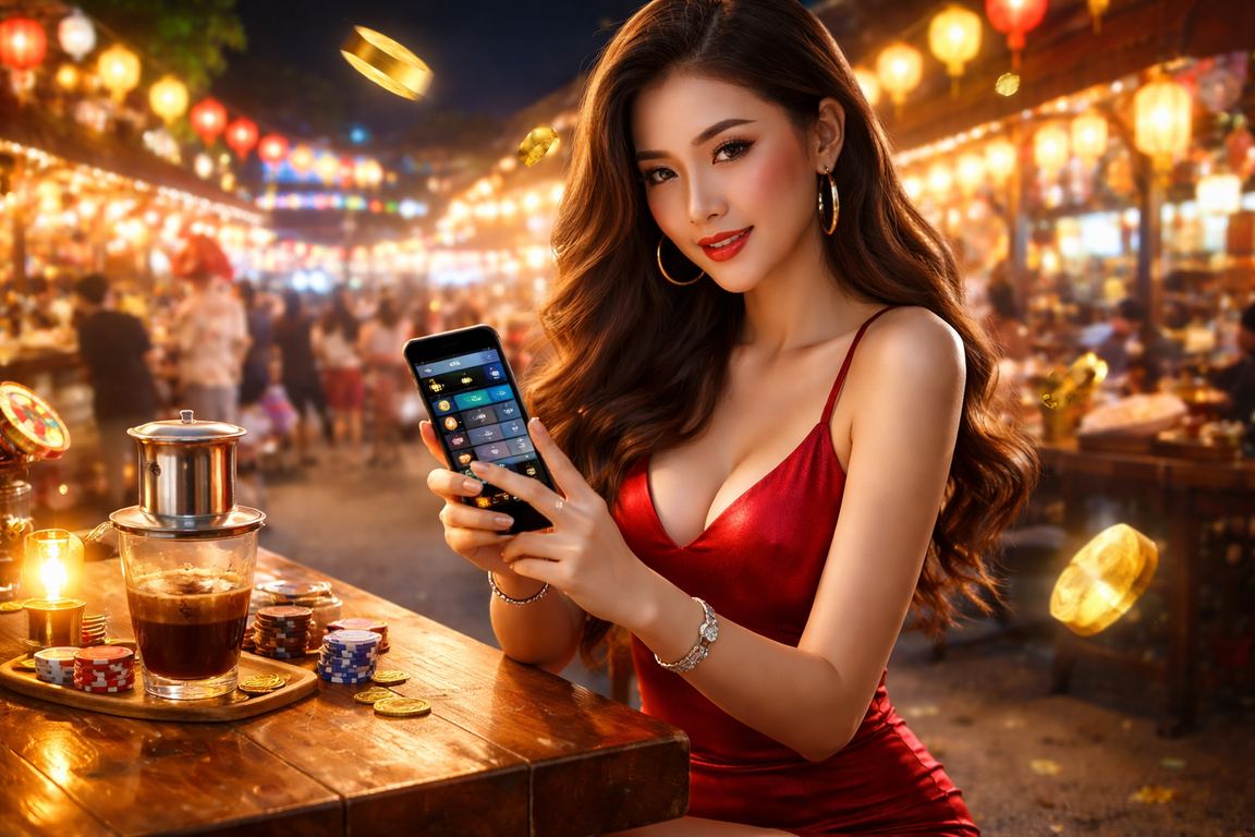 Người dùng Việt Nam trải nghiệm cá cược esports tại Phú Quốc bên ly cà phê